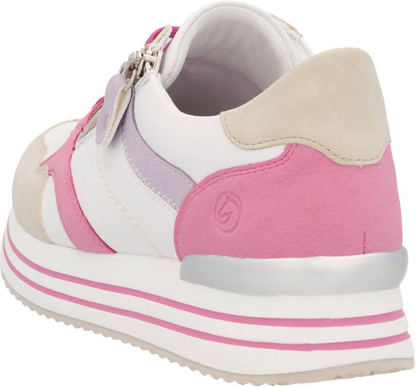 Remonte Plateausneakers vrijetijdsschoen lage schoen veterschoen met losse zachte inlegzool