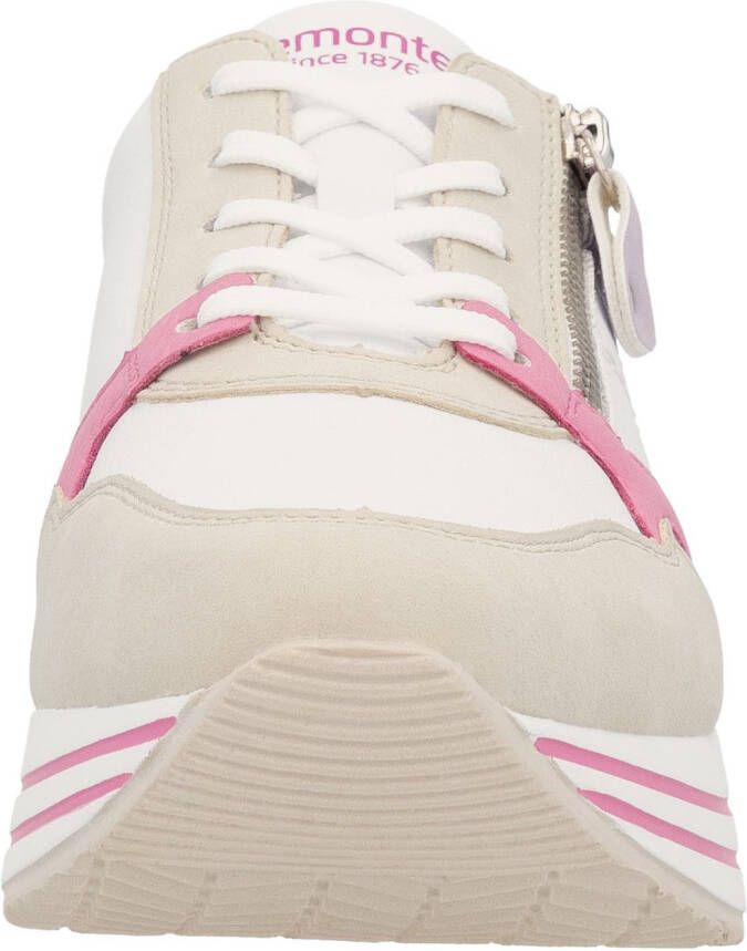 Remonte Plateausneakers vrijetijdsschoen lage schoen veterschoen met losse zachte inlegzool