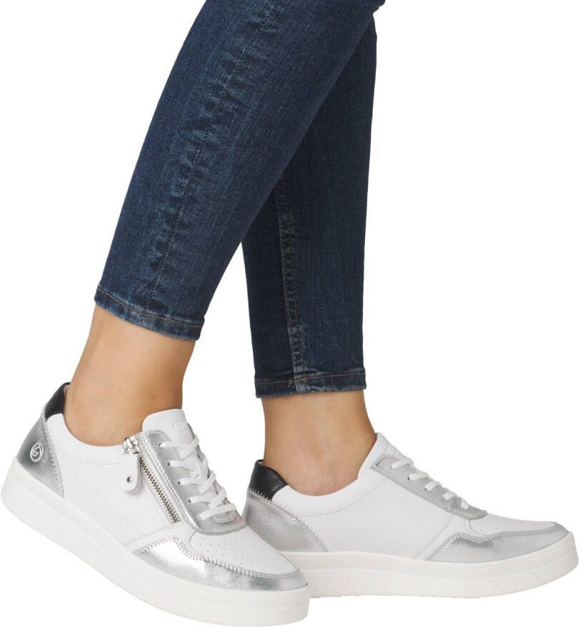 Remonte Plateausneakers vrijetijdsschoen lage schoen veterschoen met schachtversteviging