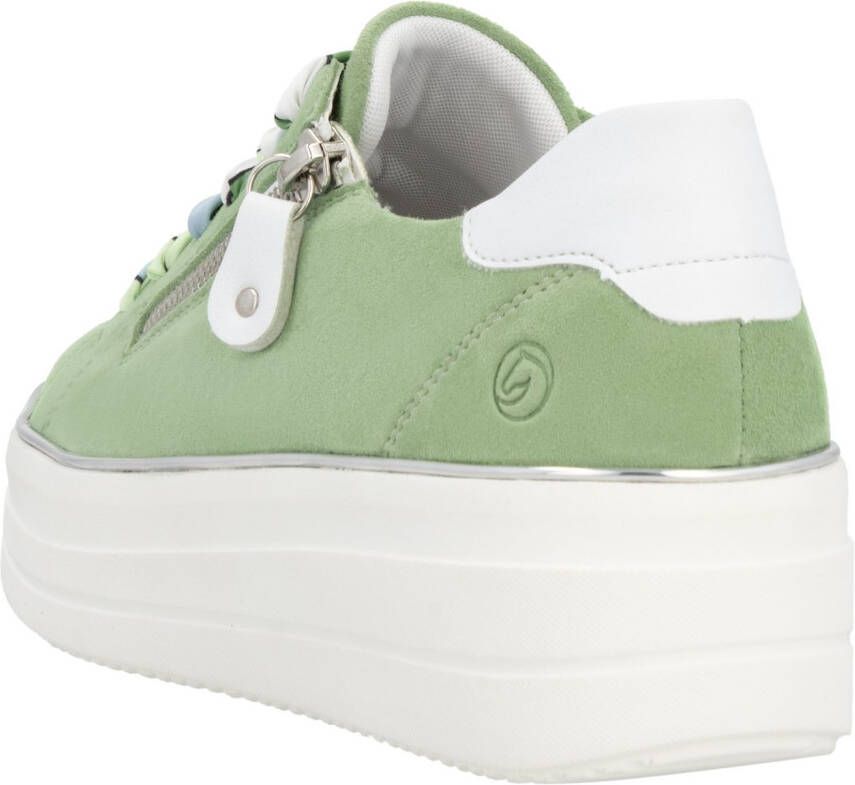 Remonte Plateausneakers vrijetijdsschoen lage schoen veterschoen met zijrits