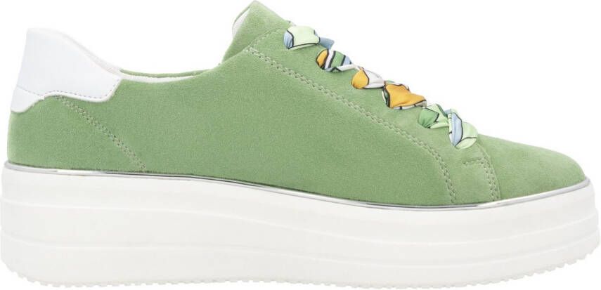 Remonte Plateausneakers vrijetijdsschoen lage schoen veterschoen met zijrits