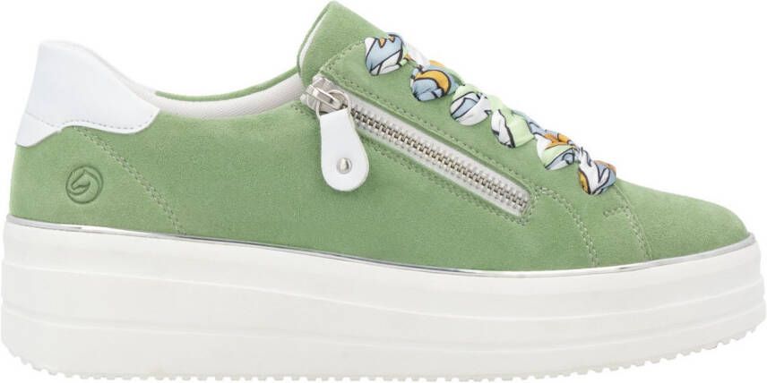 Remonte Plateausneakers vrijetijdsschoen lage schoen veterschoen met zijrits
