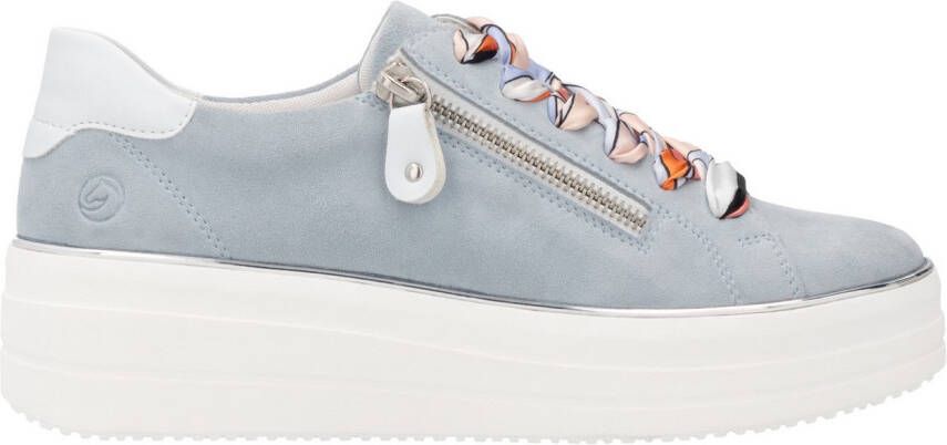 Remonte Plateausneakers vrijetijdsschoen lage schoen veterschoen met zijrits