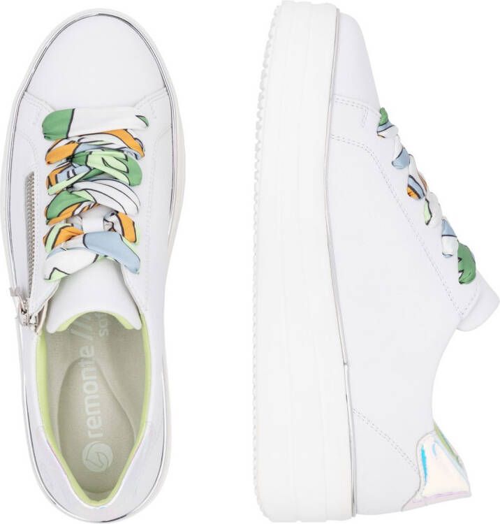 Remonte Plateausneakers vrijetijdsschoen lage schoen veterschoen met zijrits
