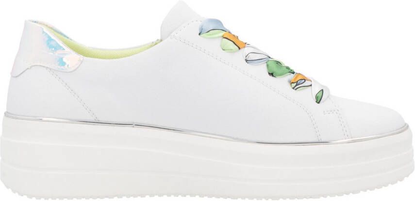 Remonte Plateausneakers vrijetijdsschoen lage schoen veterschoen met zijrits