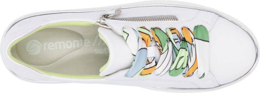Remonte Plateausneakers vrijetijdsschoen lage schoen veterschoen met zijrits