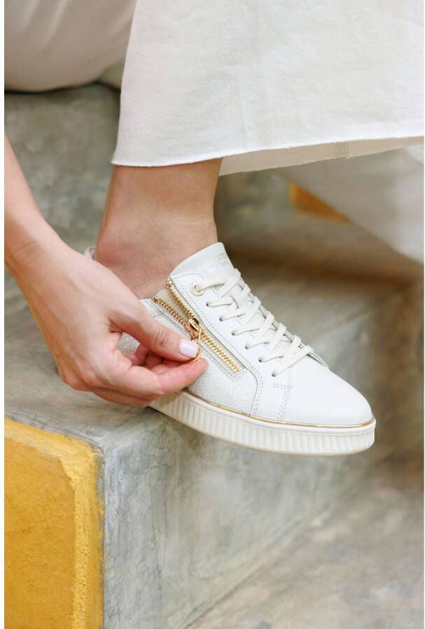 Remonte Plateausneakers vrijetijdsschoen lage schoen veterschoen met zijrits