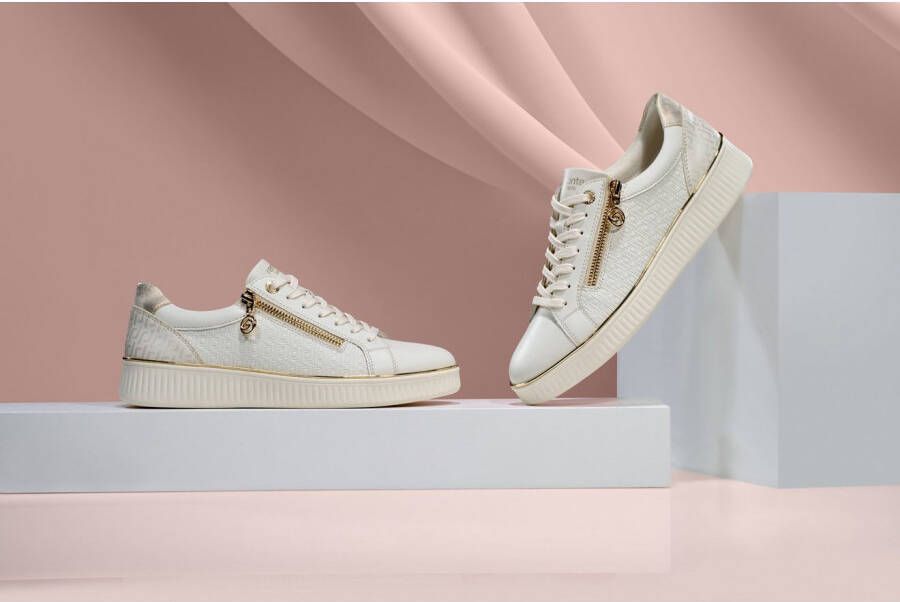 Remonte Plateausneakers vrijetijdsschoen lage schoen veterschoen met zijrits