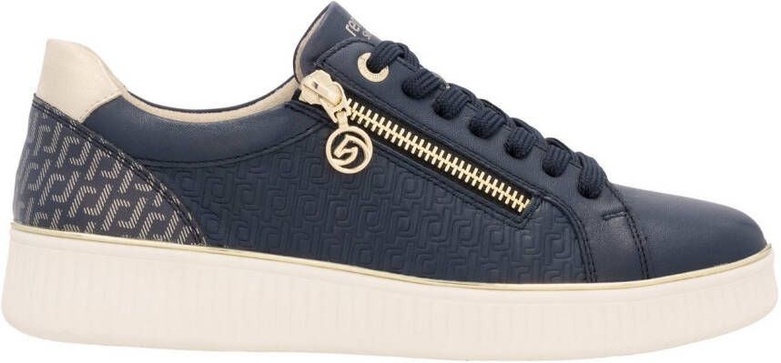 Remonte Plateausneakers vrijetijdsschoen lage schoen veterschoen met zijrits
