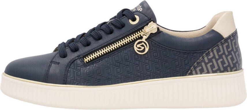 Remonte Plateausneakers vrijetijdsschoen lage schoen veterschoen met zijrits