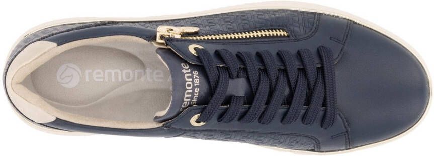 Remonte Plateausneakers vrijetijdsschoen lage schoen veterschoen met zijrits