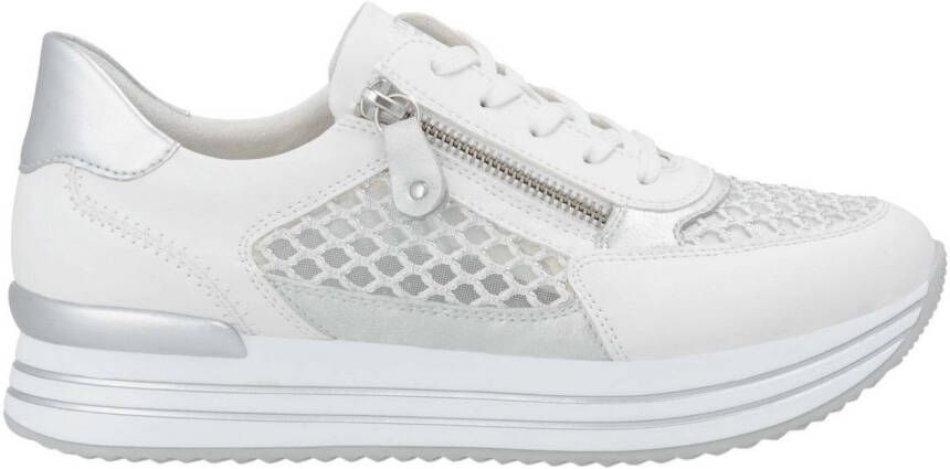 Remonte Plateausneakers vrijetijdsschoen lage schoen veterschoen vegan contrastafwerking