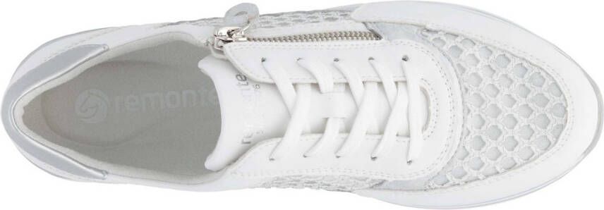 Remonte Plateausneakers vrijetijdsschoen lage schoen veterschoen vegan contrastafwerking