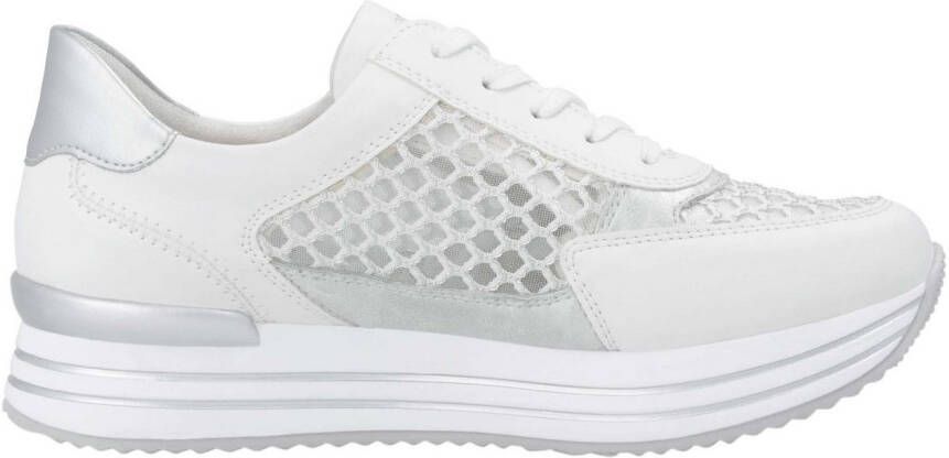 Remonte Plateausneakers vrijetijdsschoen lage schoen veterschoen vegan contrastafwerking
