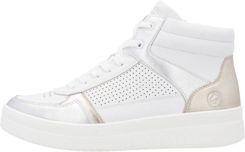 Remonte Plateausneakers vrijetijdsschoen veterschoen high top sneaker met contrasterende afwerking