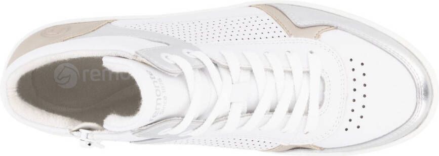 Remonte Plateausneakers vrijetijdsschoen veterschoen high top sneaker met contrasterende afwerking