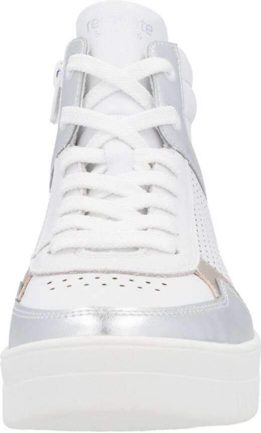 Remonte Plateausneakers vrijetijdsschoen veterschoen high top sneaker met contrasterende afwerking