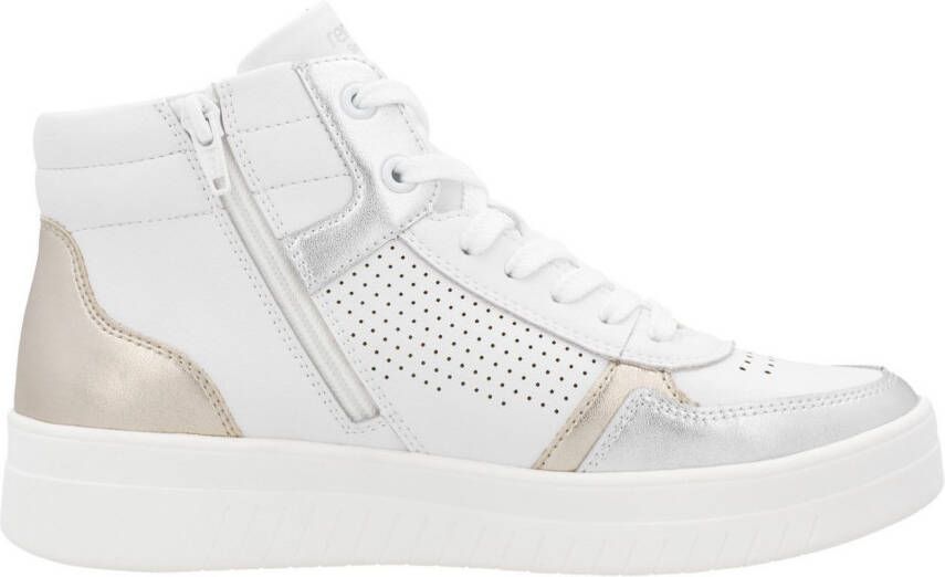 Remonte Plateausneakers vrijetijdsschoen veterschoen high top sneaker met contrasterende afwerking