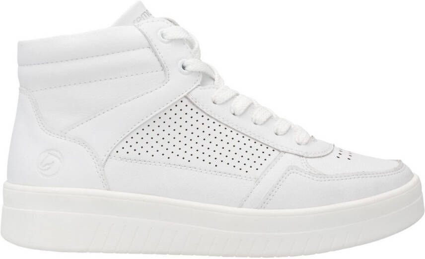 Remonte Plateausneakers vrijetijdsschoen veterschoen high top sneaker met contrasterende afwerking