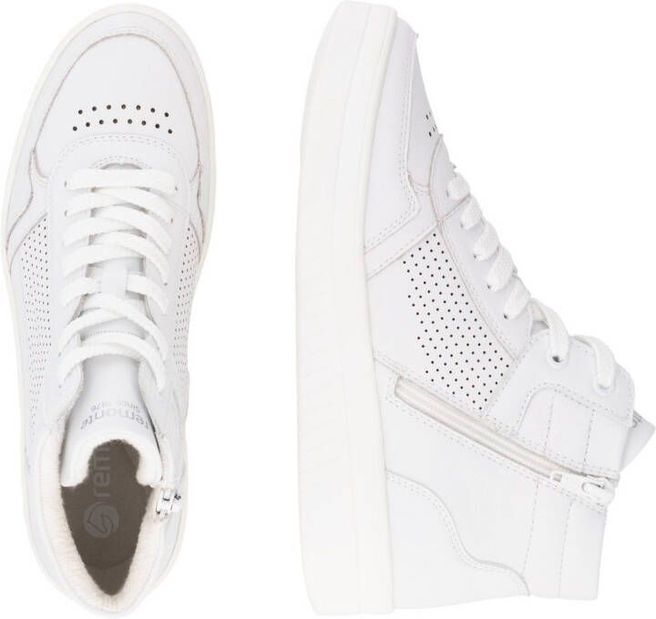 Remonte Plateausneakers vrijetijdsschoen veterschoen high top sneaker met contrasterende afwerking