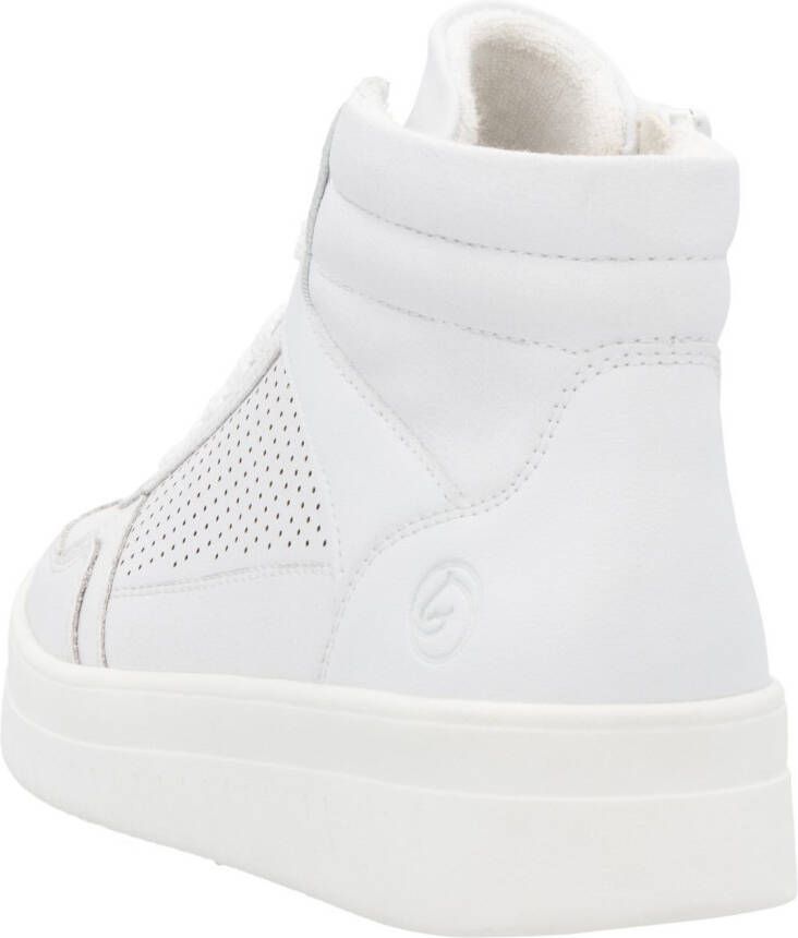 Remonte Plateausneakers vrijetijdsschoen veterschoen high top sneaker met contrasterende afwerking