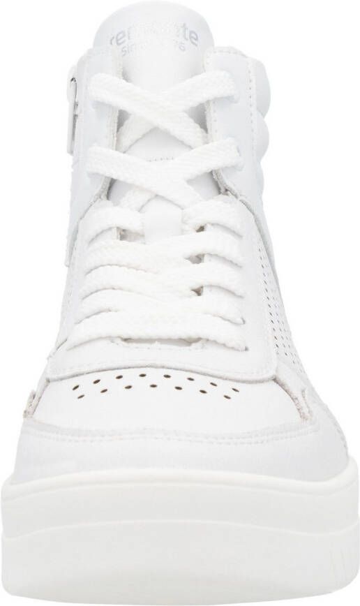 Remonte Plateausneakers vrijetijdsschoen veterschoen high top sneaker met contrasterende afwerking