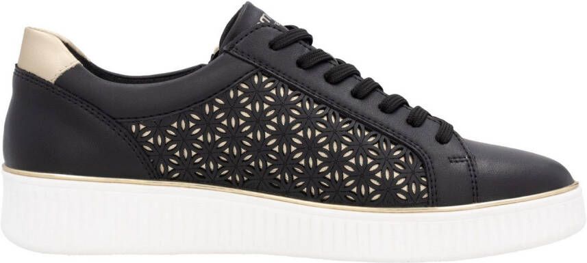 Remonte Plateausneakers vrijetijdsschoen veterschoen lage schoen met perforatie