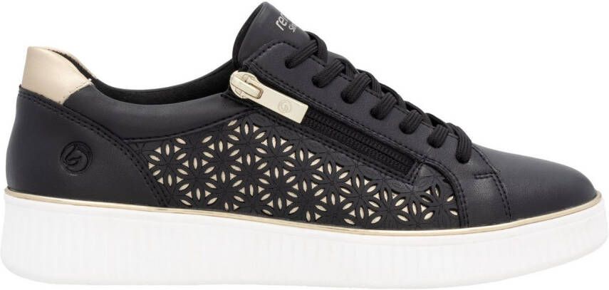 Remonte Plateausneakers vrijetijdsschoen veterschoen lage schoen met perforatie