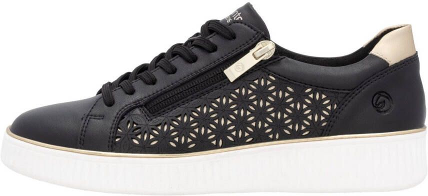 Remonte Plateausneakers vrijetijdsschoen veterschoen lage schoen met perforatie