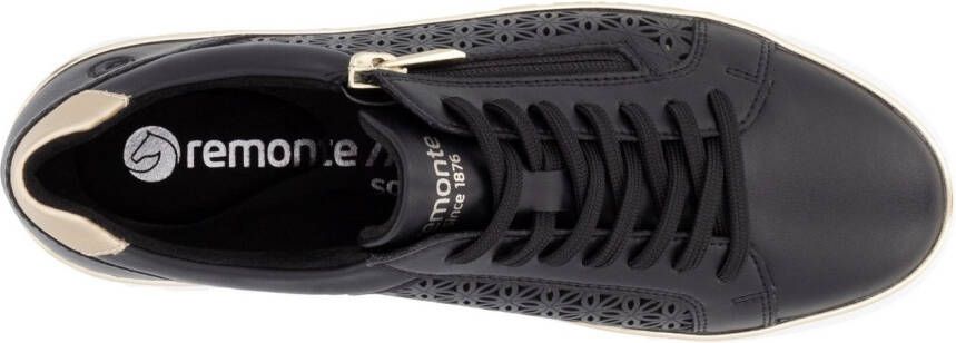 Remonte Plateausneakers vrijetijdsschoen veterschoen lage schoen met perforatie