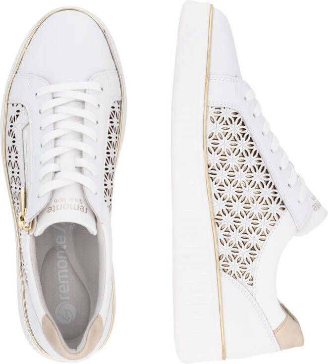 Remonte Plateausneakers vrijetijdsschoen veterschoen lage schoen met perforatie