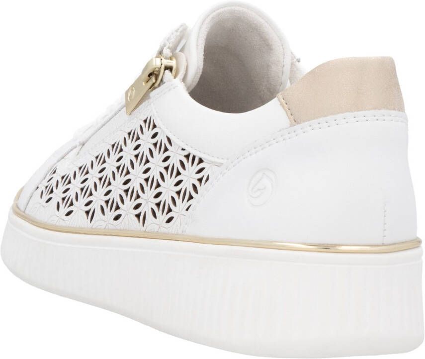 Remonte Plateausneakers vrijetijdsschoen veterschoen lage schoen met perforatie