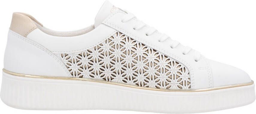 Remonte Plateausneakers vrijetijdsschoen veterschoen lage schoen met perforatie
