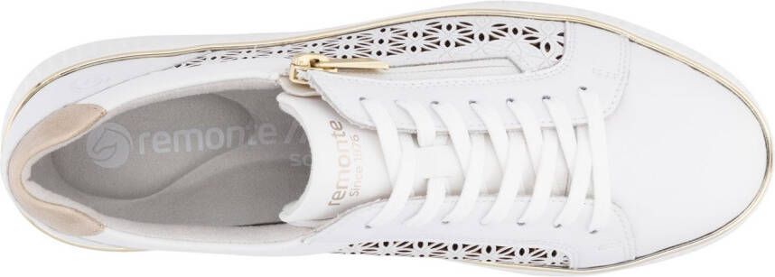 Remonte Plateausneakers vrijetijdsschoen veterschoen lage schoen met perforatie