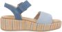 Remonte Sandaaltjes Elisabeth Hurley-Collection Sleehak zomerschoen sandaal met bandjes en bekleed plateau - Thumbnail 9