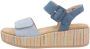 Remonte Sandaaltjes Elisabeth Hurley-Collection Sleehak zomerschoen sandaal met bandjes en bekleed plateau - Thumbnail 10