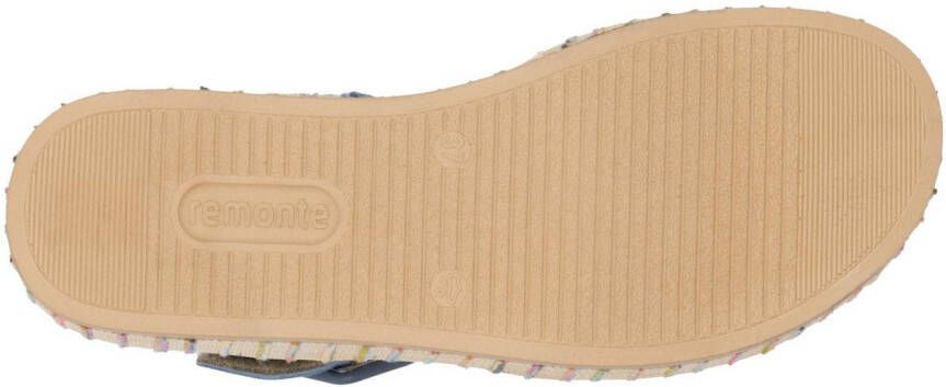 Remonte Sandaaltjes Elisabeth Hurley-Collection Sleehak zomerschoen sandaal met bandjes en bekleed plateau