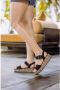 Remonte Sandaaltjes Elisabeth Hurley-Collection Sleehak zomerschoen sandaal met bandjes en bekleed plateau - Thumbnail 5