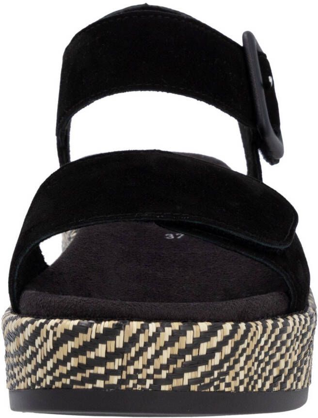 Remonte Sandaaltjes Elisabeth Hurley-Collection Sleehak zomerschoen sandaal met bandjes en bekleed plateau
