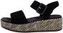 Remonte Sandaaltjes Elisabeth Hurley-Collection Sleehak zomerschoen sandaal met bandjes en bekleed plateau - Thumbnail 6