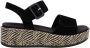 Remonte Sandaaltjes Elisabeth Hurley-Collection Sleehak zomerschoen sandaal met bandjes en bekleed plateau - Thumbnail 7