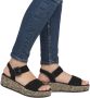 Remonte Sandaaltjes Elisabeth Hurley-Collection Sleehak zomerschoen sandaal met bandjes en bekleed plateau - Thumbnail 11