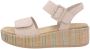 Remonte Sandaaltjes Elisabeth Hurley-Collection Sleehak zomerschoen sandaal met bandjes en bekleed plateau - Thumbnail 12