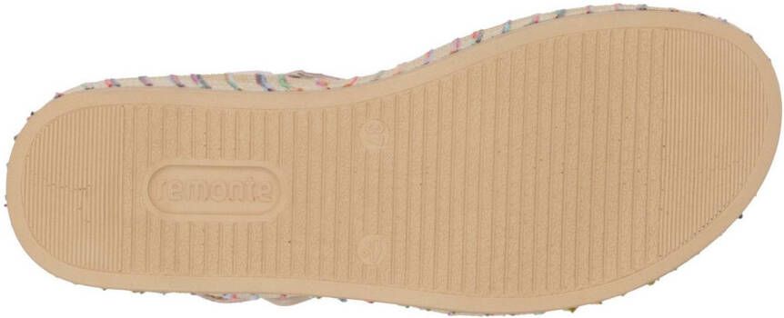 Remonte Sandaaltjes Elisabeth Hurley-Collection Sleehak zomerschoen sandaal met bandjes en bekleed plateau