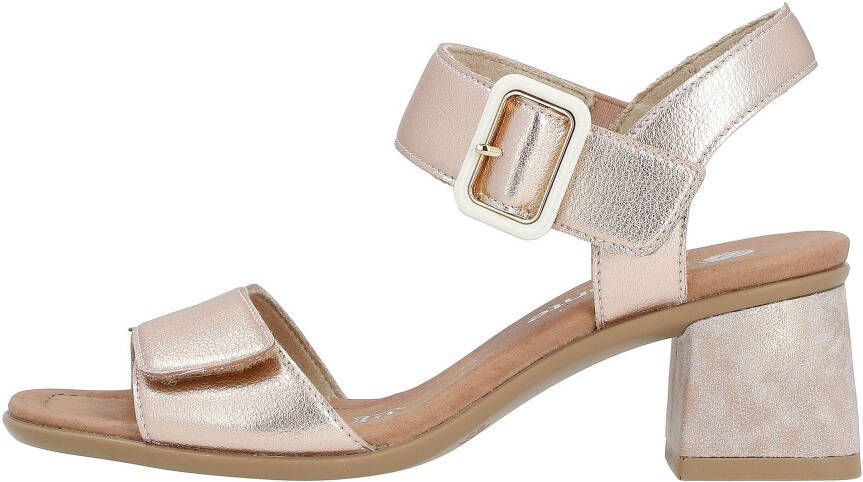 Remonte Sandaaltjes ELLE-Collection blokhak zomerschoen sandaal avondschoen met klittenband