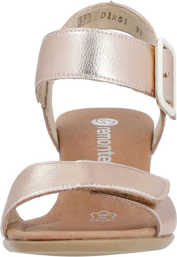 Remonte Sandaaltjes ELLE-Collection blokhak zomerschoen sandaal avondschoen met klittenband