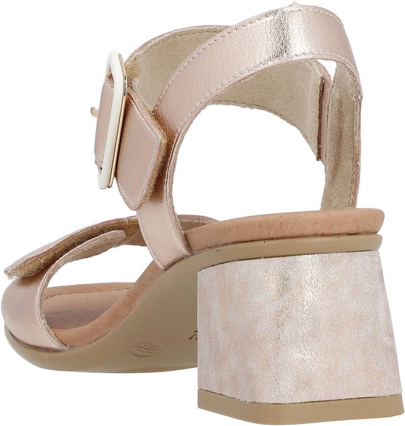 Remonte Sandaaltjes ELLE-Collection blokhak zomerschoen sandaal avondschoen met klittenband