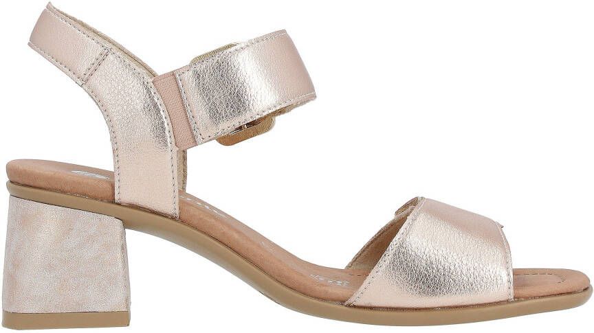 Remonte Sandaaltjes ELLE-Collection blokhak zomerschoen sandaal avondschoen met klittenband
