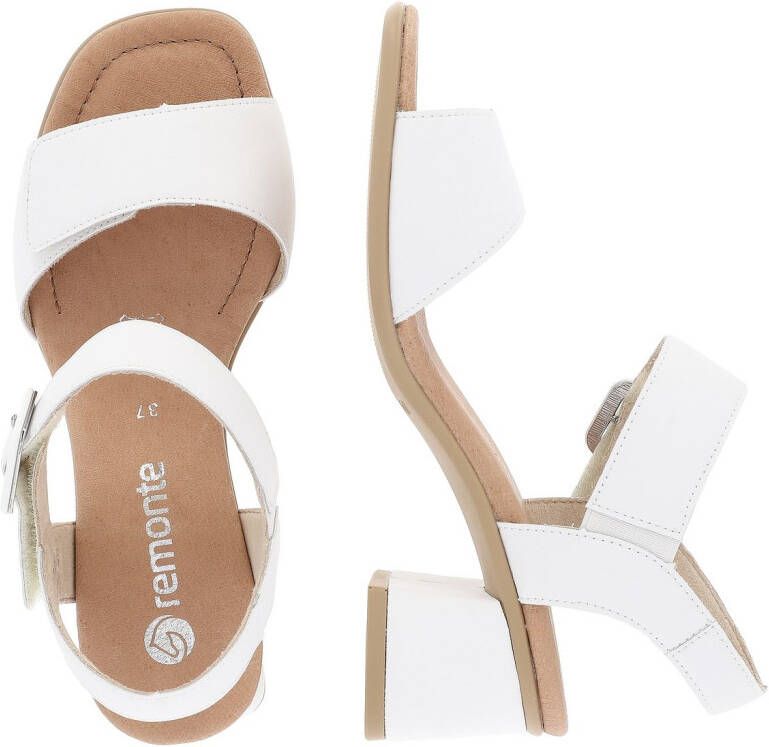 Remonte Sandaaltjes ELLE-Collection blokhak zomerschoen sandaal avondschoen met klittenband