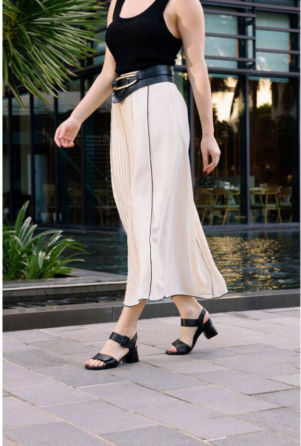 Remonte Sandaaltjes ELLE-Collection blokhak zomerschoen sandaal avondschoen met klittenband